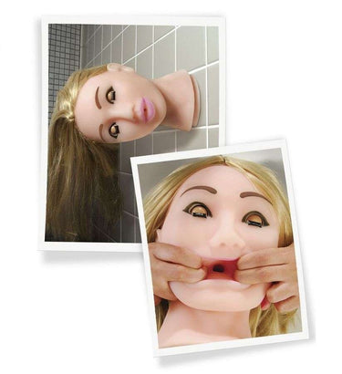 Pupazzo faccia realistica con base a ventosa, orgasmo intenso
